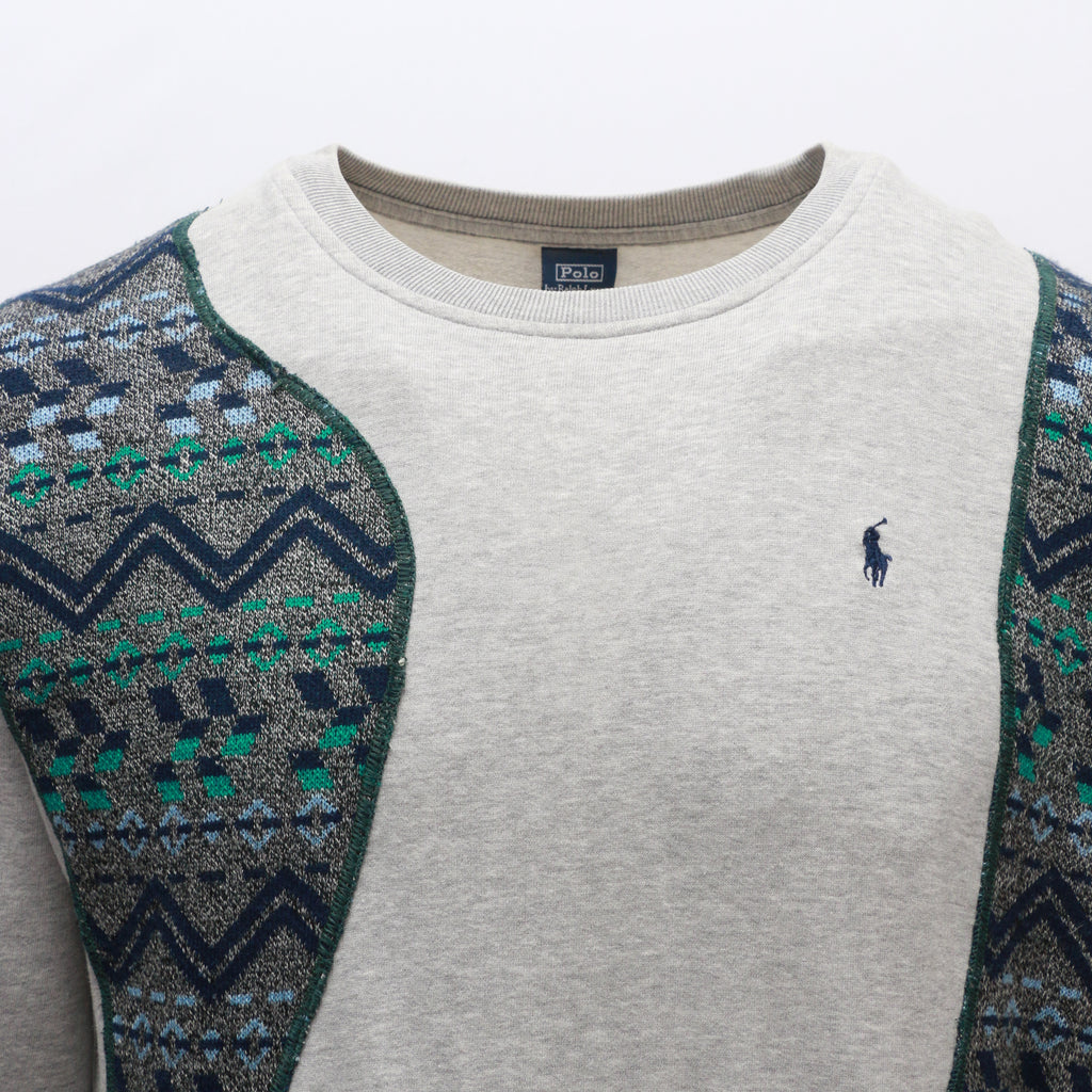 CR252 Reworked Branded Colorful Insert Sweatshirts with Logo