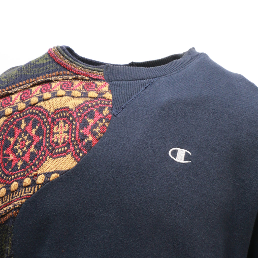 CR019 Men Reworked Branded Sweatshirt