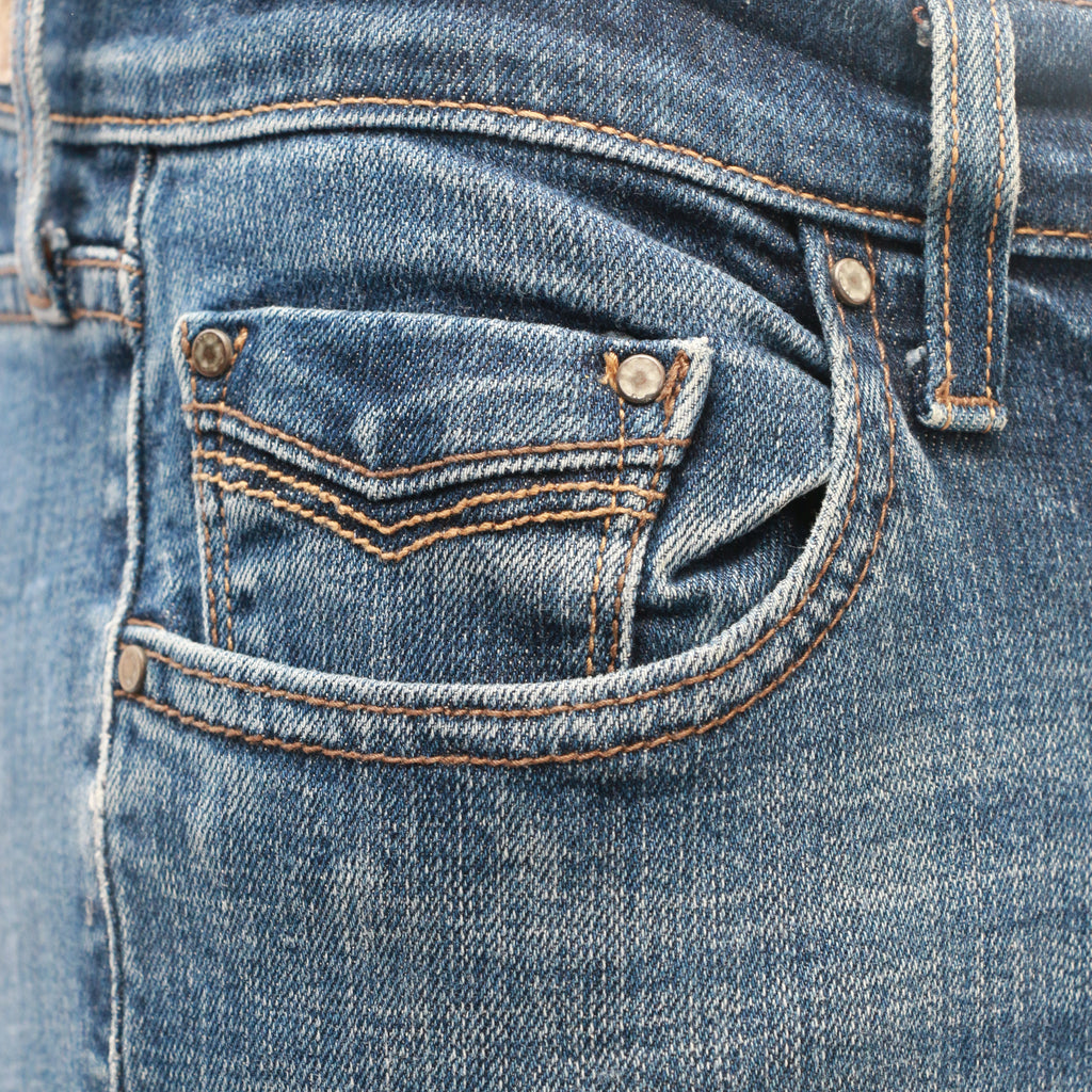 CR21 Women's Reworked Denim Belted Pant