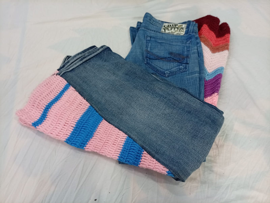 CR11738 Upcycled Flare Jeans