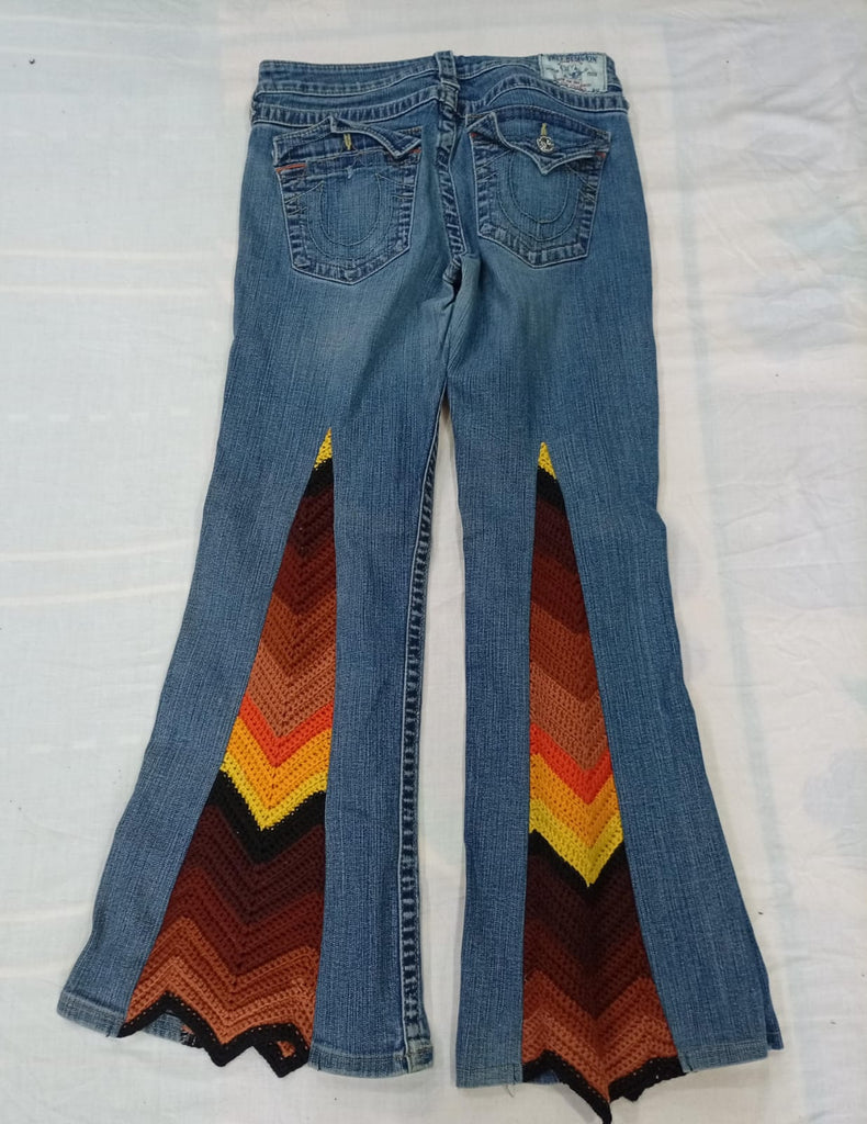 CR13182 Upcycled Mix Style Jeans