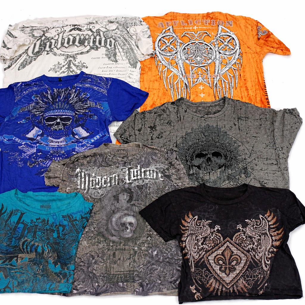 CR7269 Vintage Skull T-Shirts