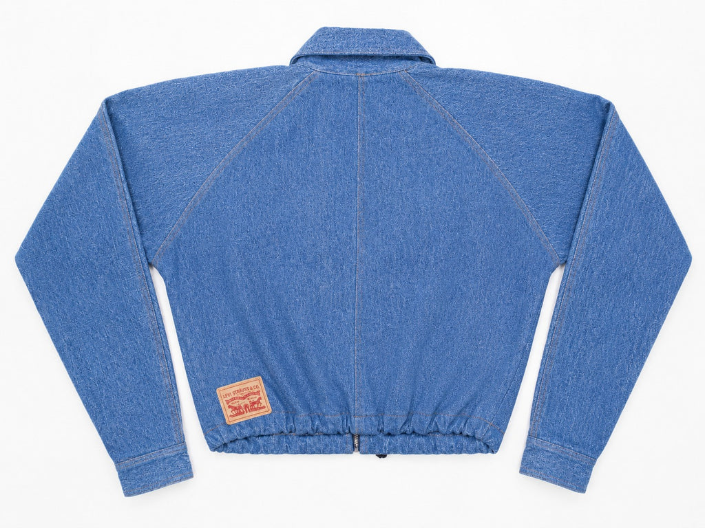CR2197 UPCYCLED LEVI’S POCKET ZIP-UP DENIM JACKET
