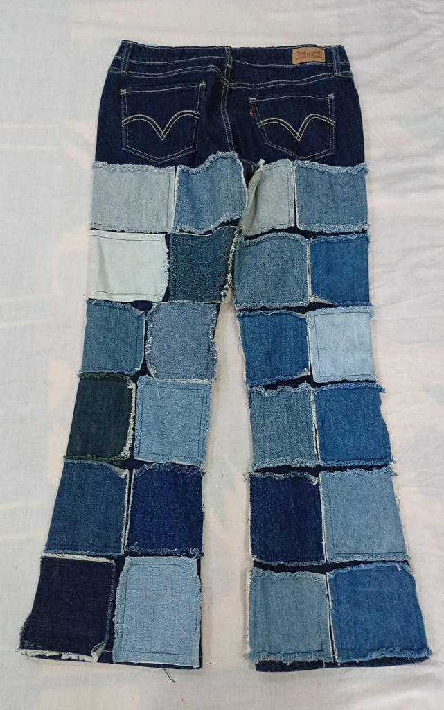 CR13181 Upcycled Mix Style Jeans