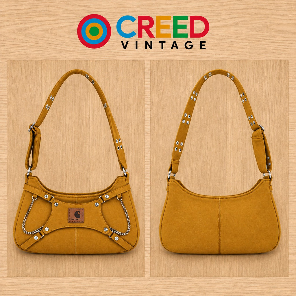 CR2283 UPCYCLED CARHARTT HARDWARE SHOULDER BAG