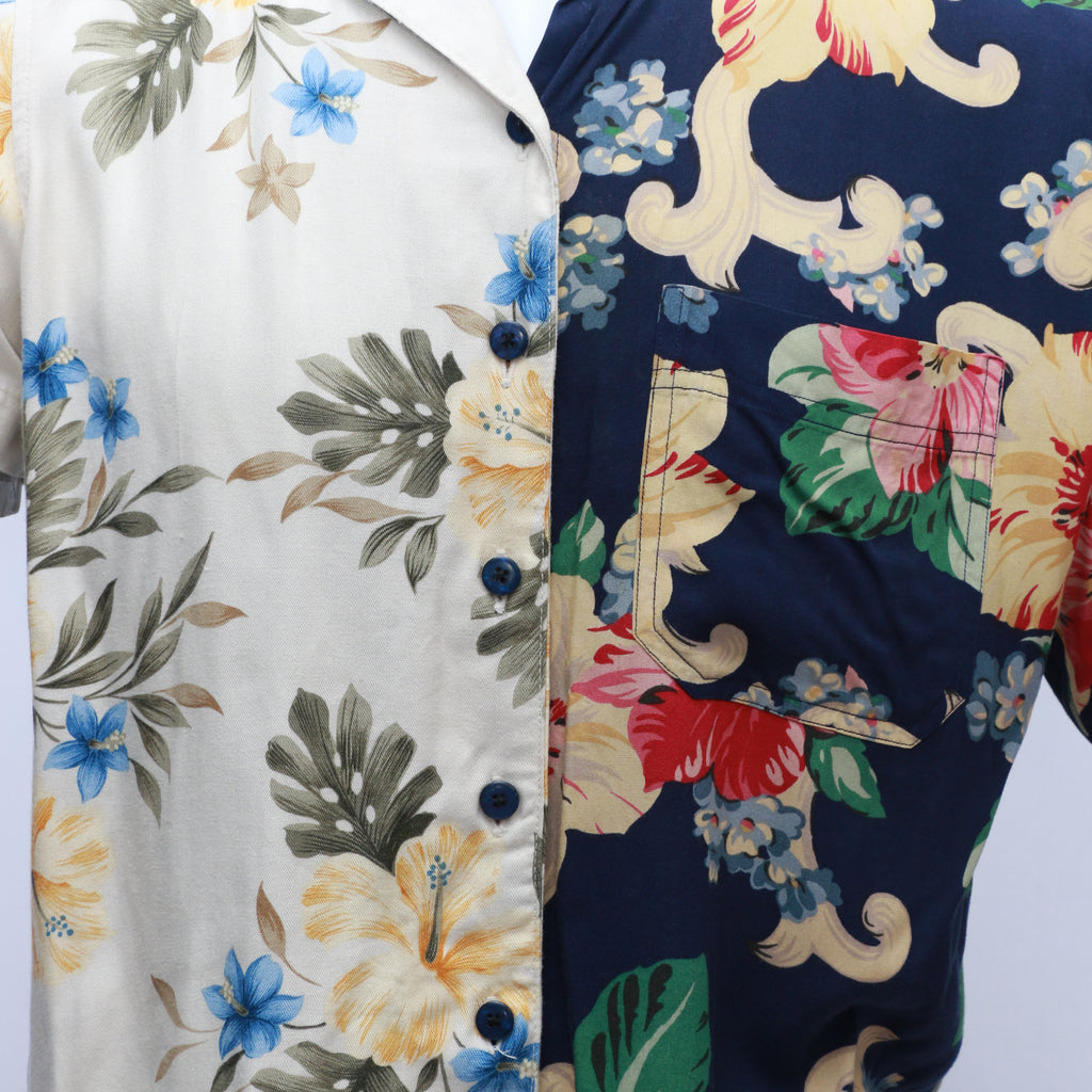 CR101 Men Reworked Hawaii Different Print Design Shirts