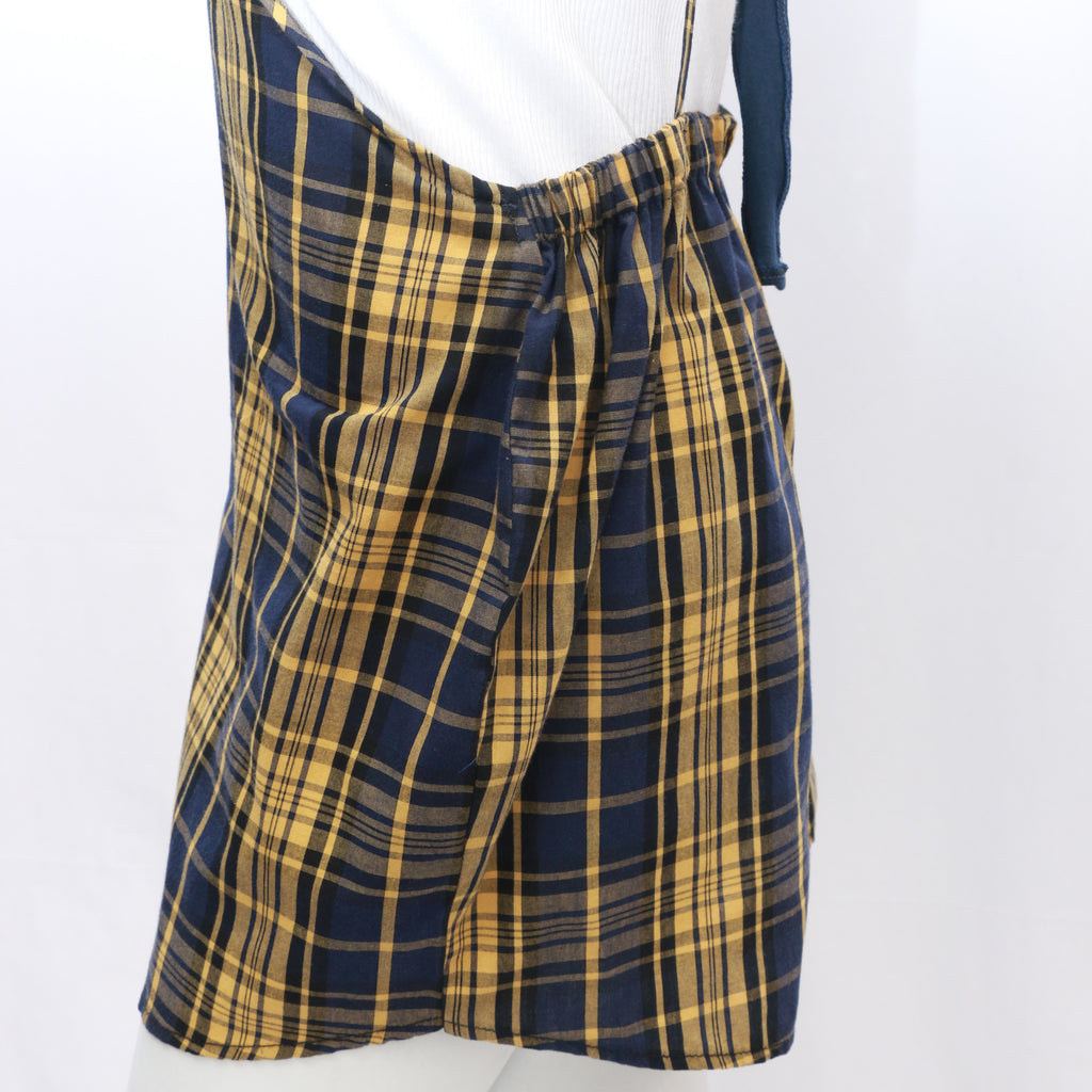 CR6 Reworked Set Of Blouse And Checker Skirt