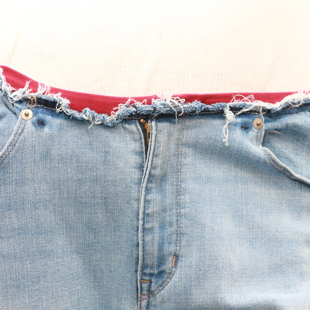 CR226 Reworked No Belt Flared Women's Jeans