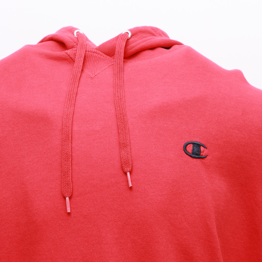 CR1038 Men Reworked Red Hood With Denim Back