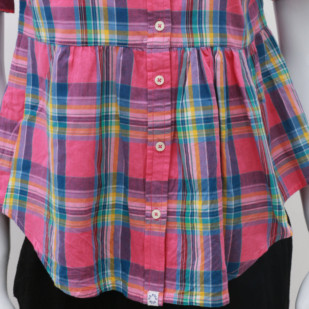 CR1046 Reworked Branded Brindle Print Blouse
