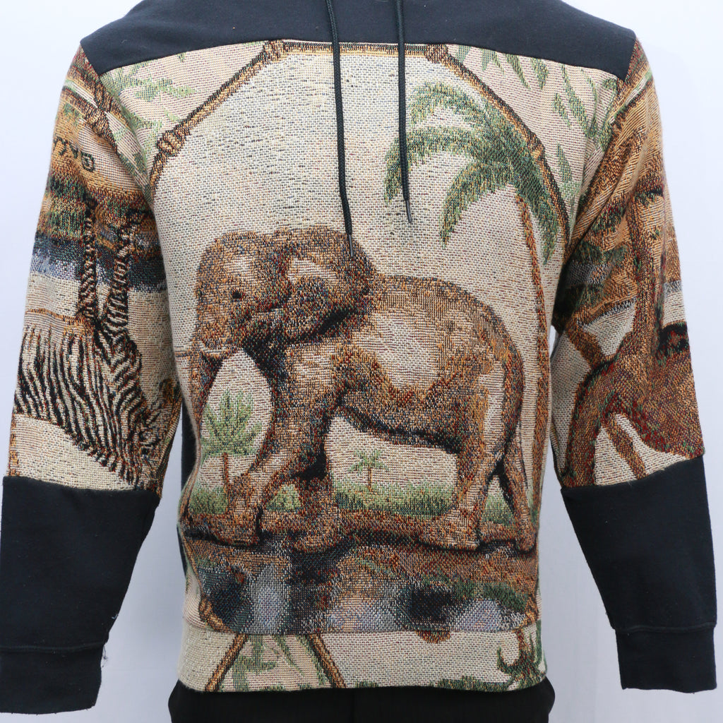 CR1012 Reworked Hoodies With Vintage Blankets Design