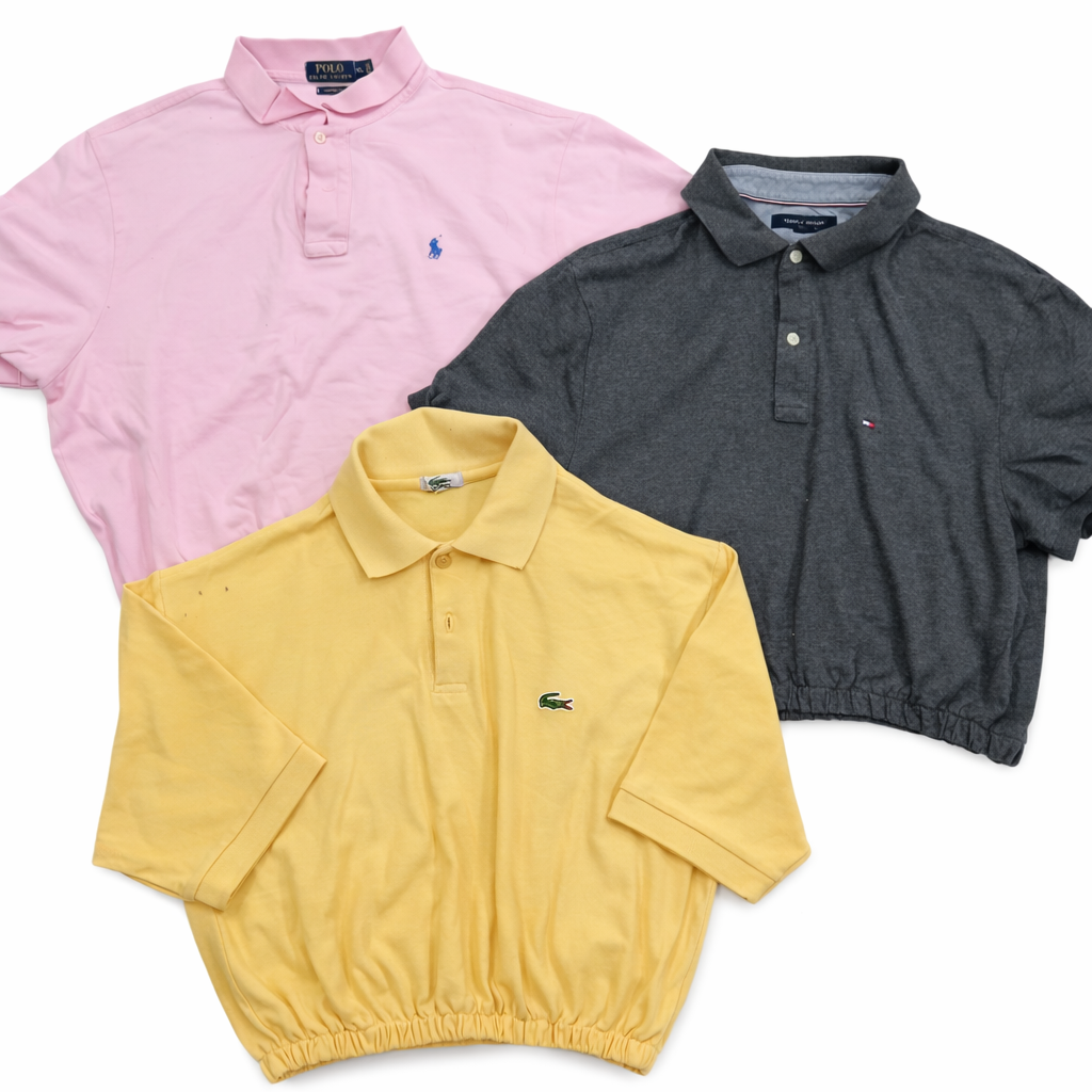 CR7144 Rework Mix Branded Crop Tops