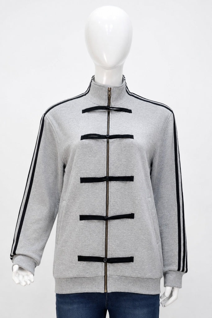 CR2216 UPCYCLED TOGGLE ZIP TRACK JACKET