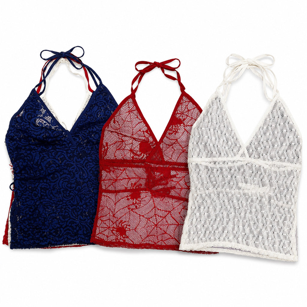 CR29 Upcycled Mesh Y2K style top