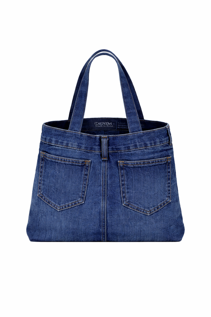CR1423 Rework Denim Hand Bag – Upcycled Denim Bag