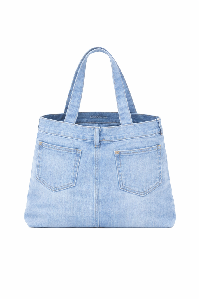 CR1423 Rework Denim Hand Bag – Upcycled Denim Bag