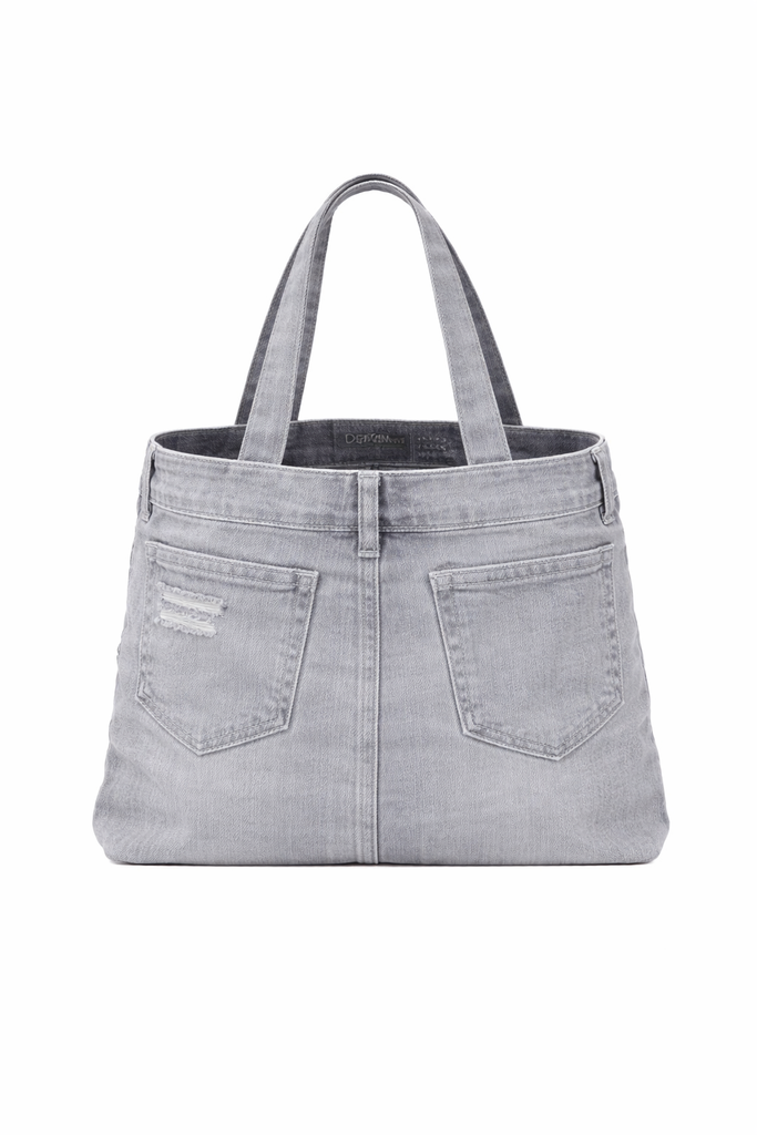 CR1423 Rework Denim Hand Bag – Upcycled Denim Bag