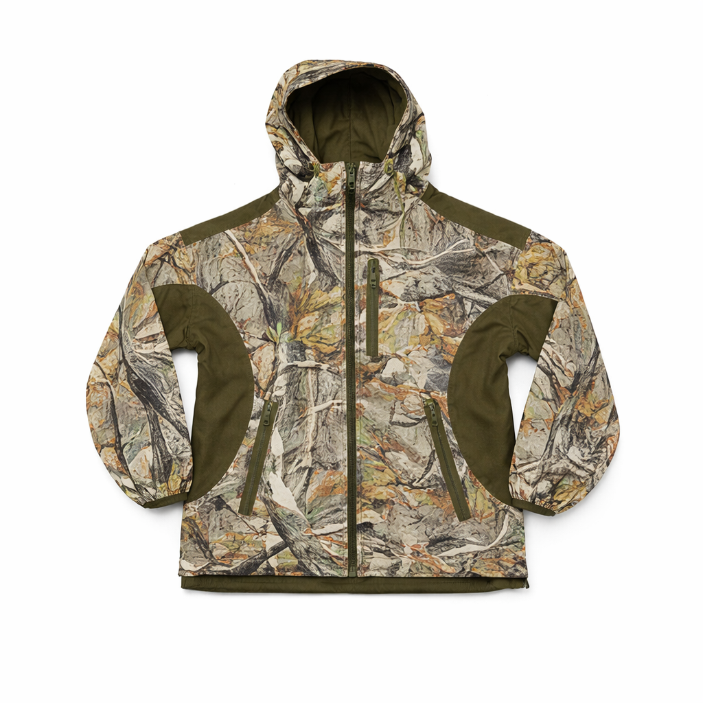 CR1264 - Upcycled Camo/RealTree Hooded Jacket
