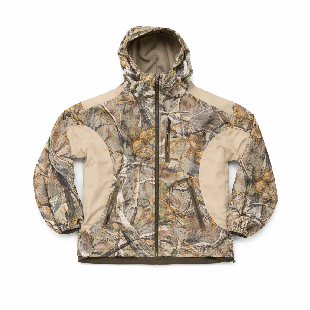 CR1264 - Upcycled Camo/RealTree Hooded Jacket