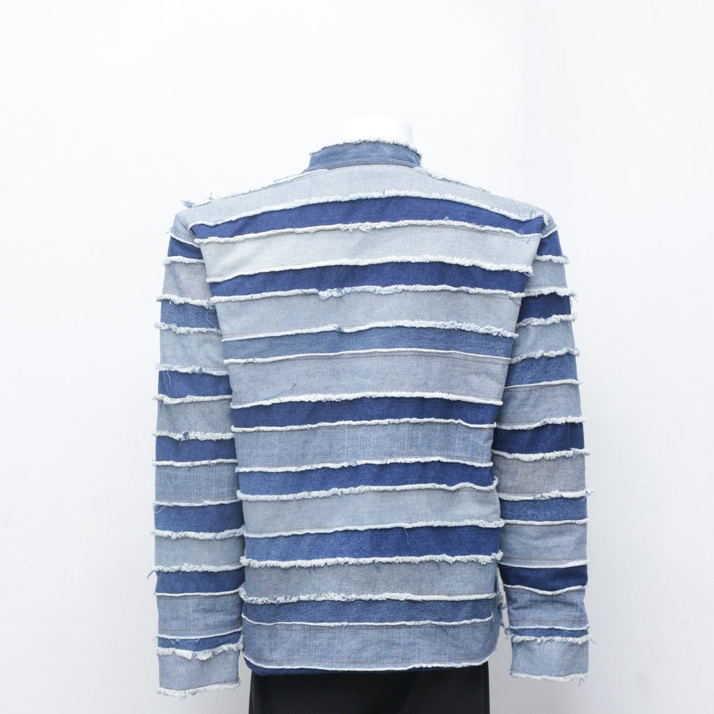 CR0093 Reworked Levi's Stripes Patch Denim Jacket