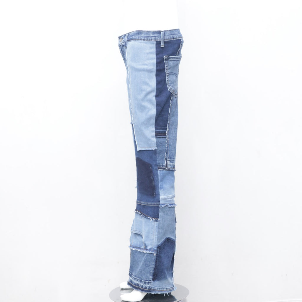 CR0091 Reworked Levi's Denim Patchwork Pant