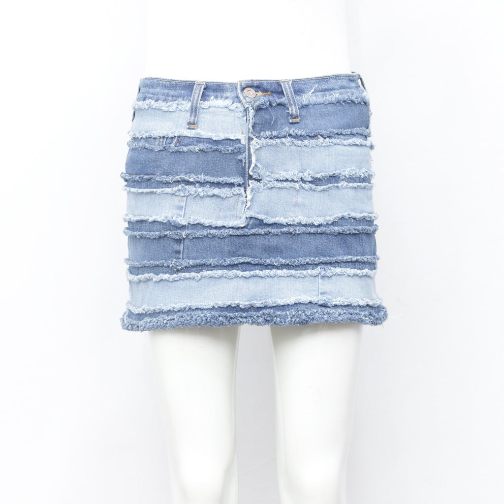 Reworked Levis Frayed Skirts