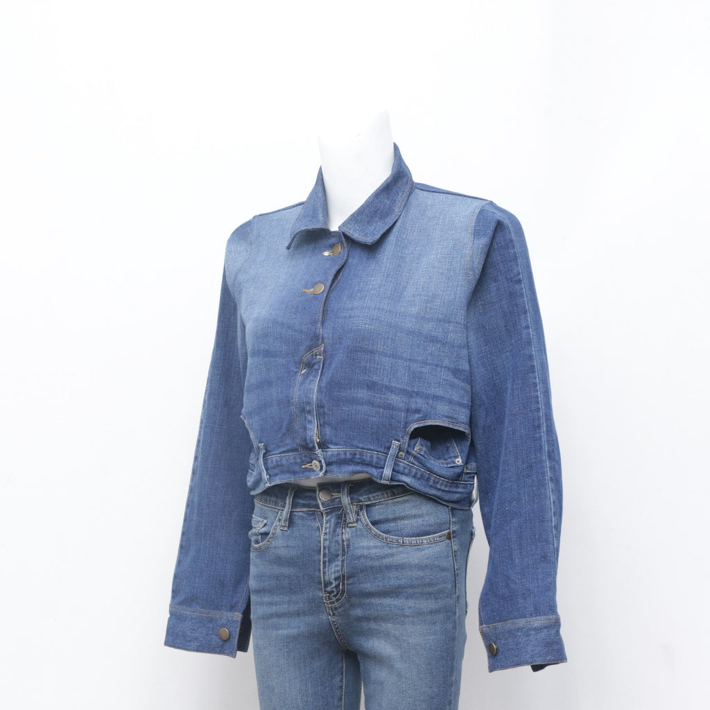 CR0099 Reworked Levi's Crop Denim Jacket
