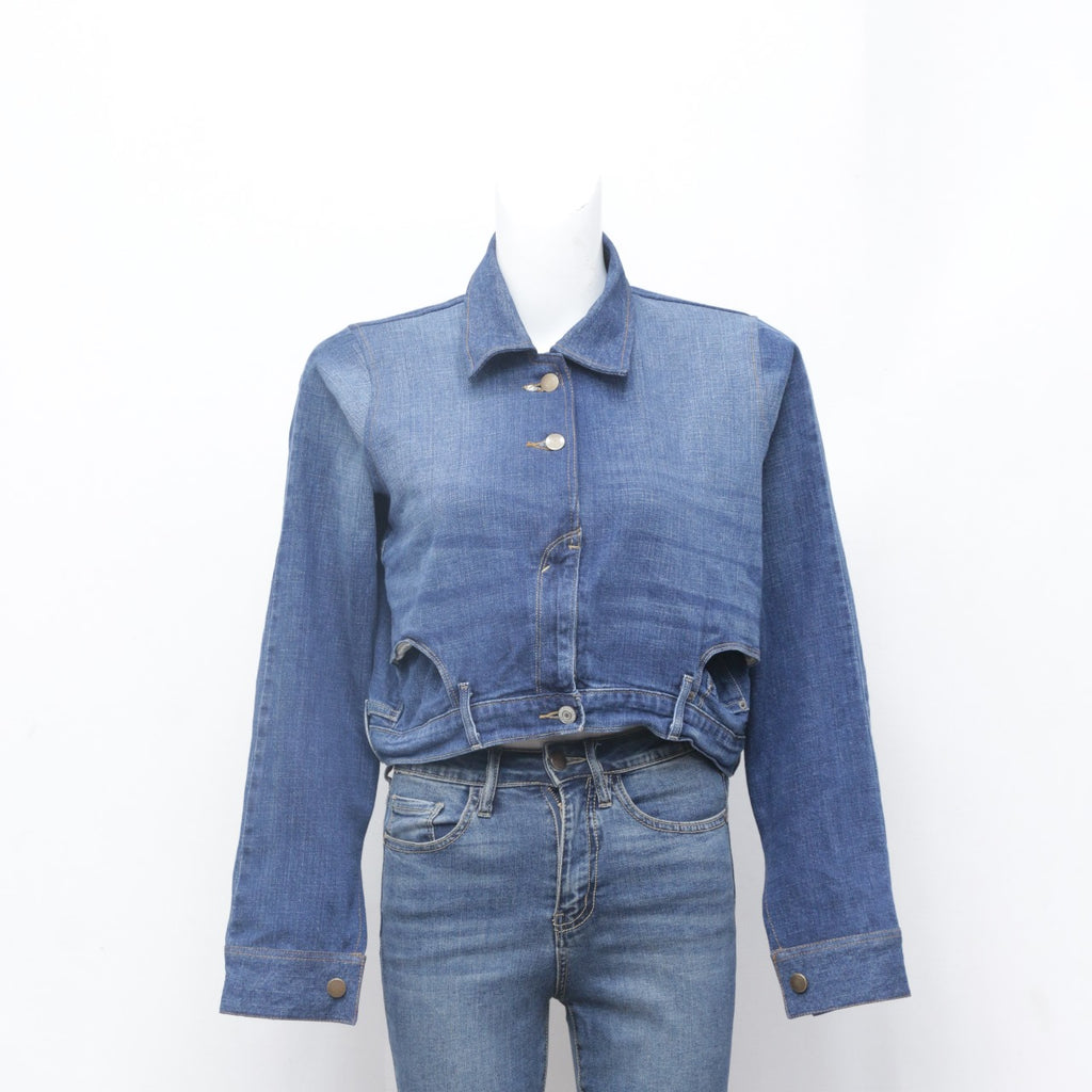 Reworked Levi's Crop Denim Jacket