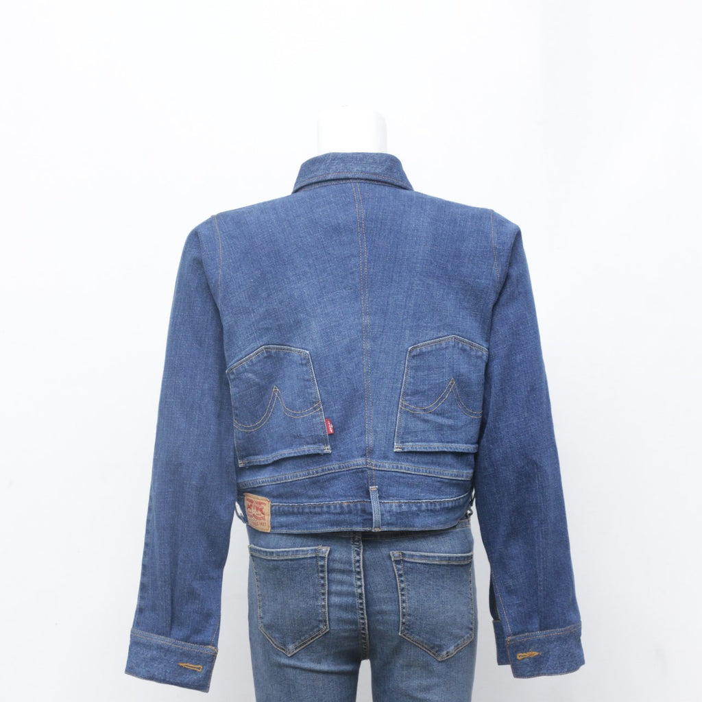 CR0099 Reworked Levi's Crop Denim Jacket