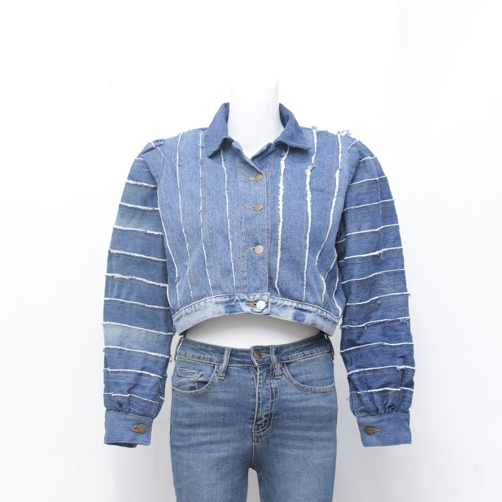 Reworked Levi's Crop Denim Jacket