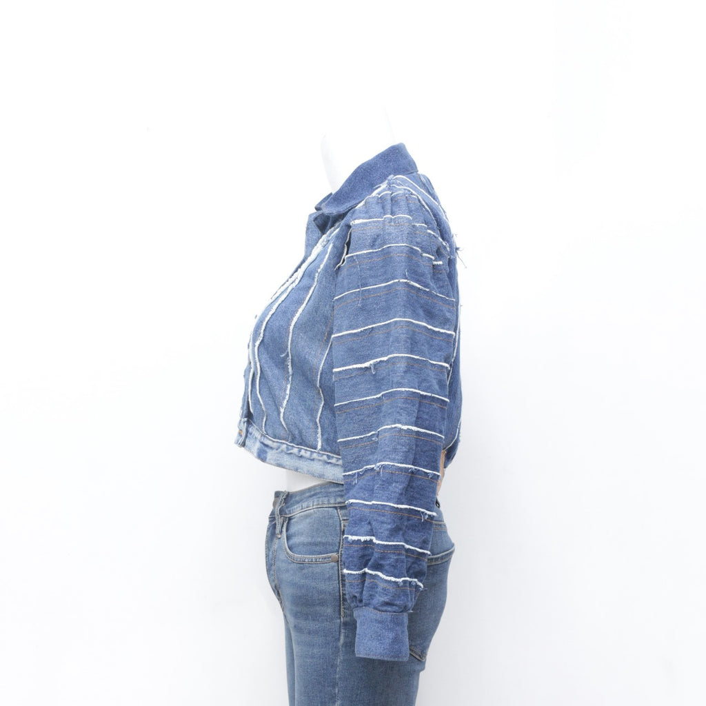 CR0108 Reworked Levi's Crop Denim Jacket