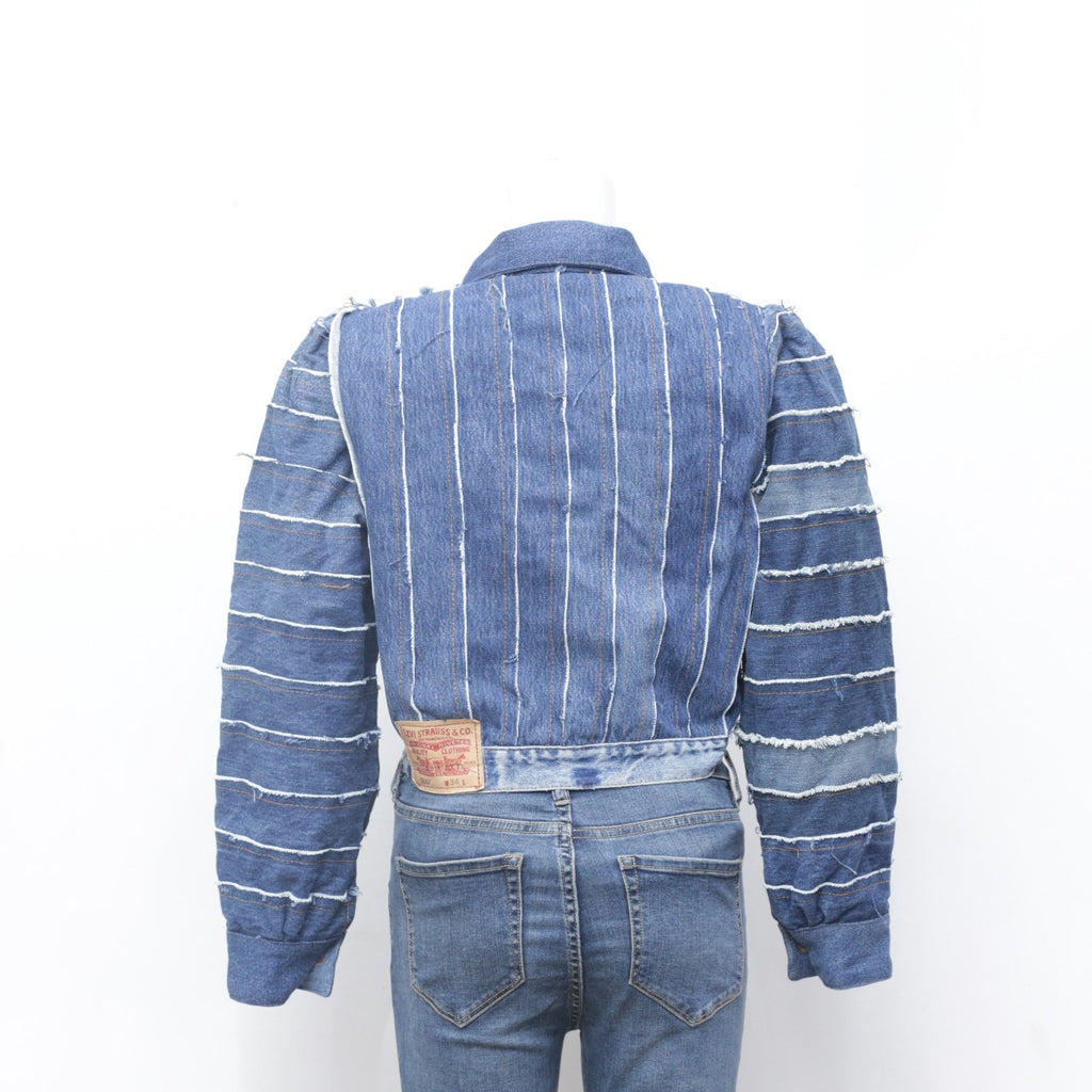 CR0108 Reworked Levi's Crop Denim Jacket