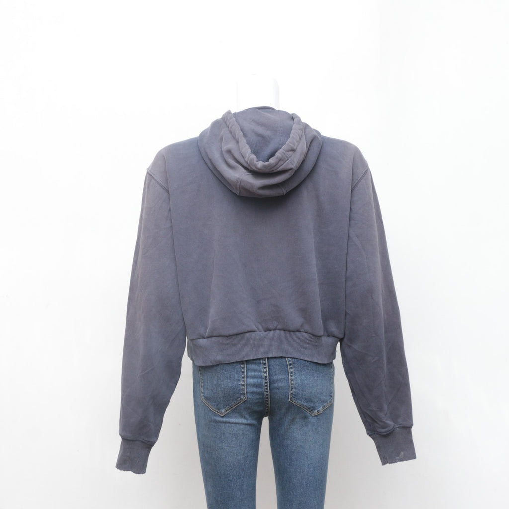 CR0110 Reworked Quarter Zipper Crop Hoodie