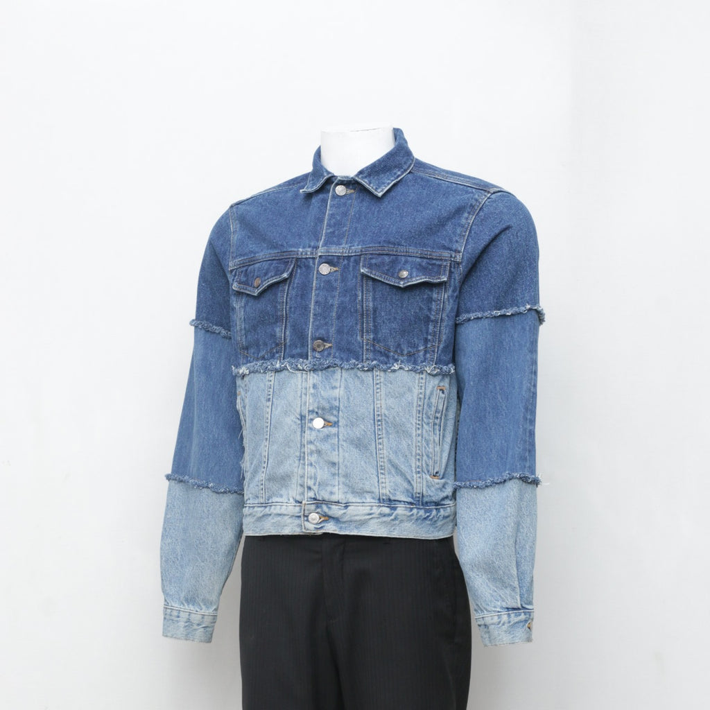 CR20117 Reworked Two Tone Denim Jacket