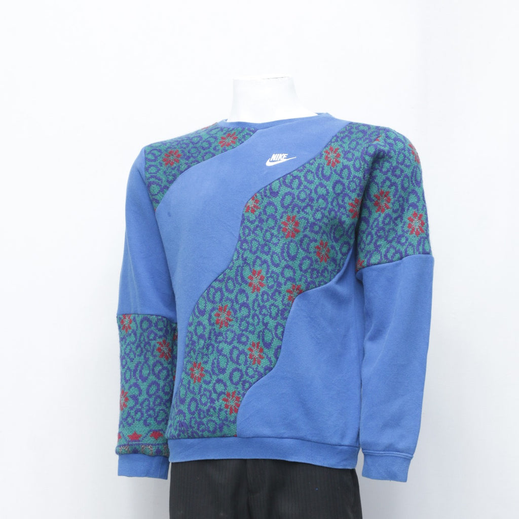 CR0133 Reworked Mix Branded Patchwork Sweatshirt