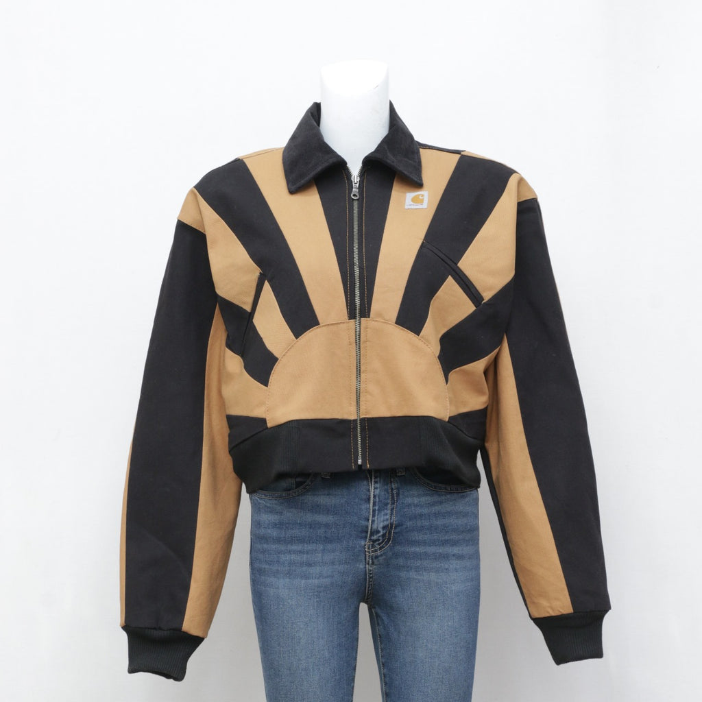 Reworked Carhartt Patchwork Ladies Crop Jacket