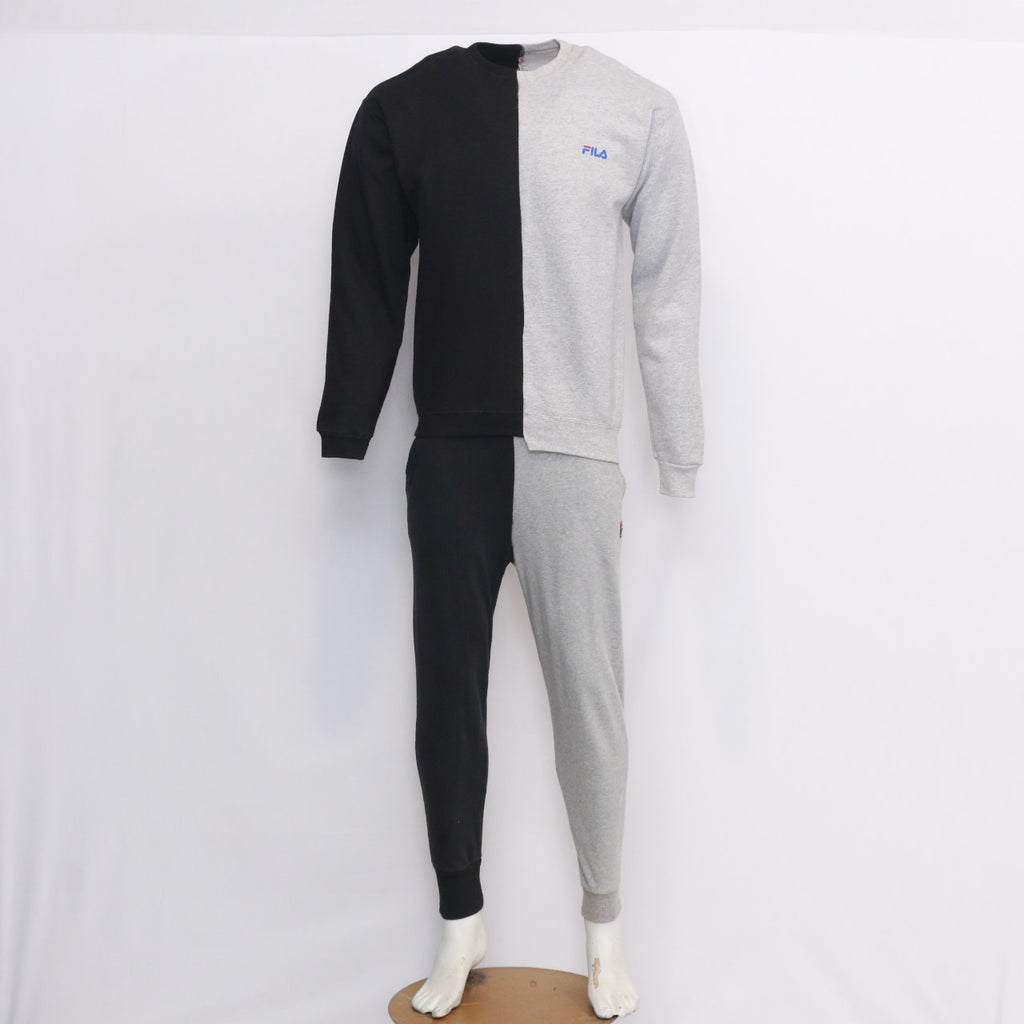 Reworked Contrast Panel Sweatshirt and Trouser Set