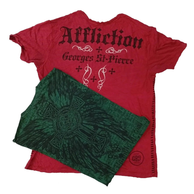 CR8594 VINTAGE SKULL T-SHIRTS