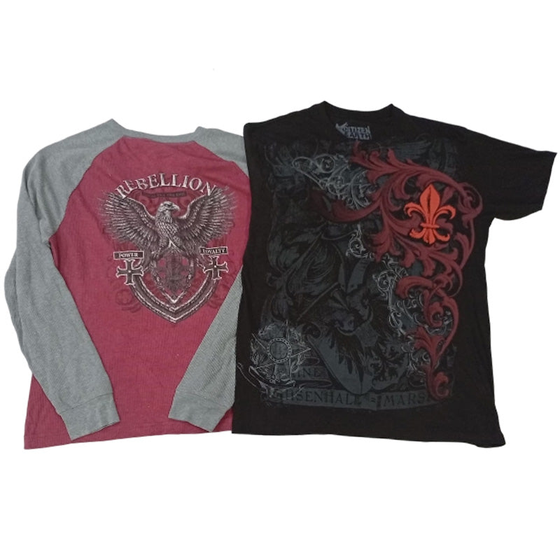CR8596 VINTAGE SKULL T-SHIRTS