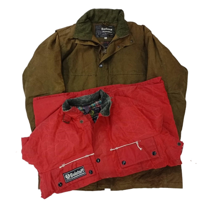 CR8434 VINTAGE BARBOUR & BELSTAFF JACKETS