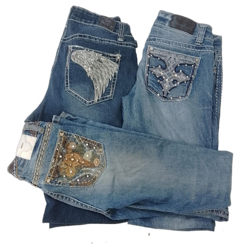 CR8351 Y2K Flare Jeans