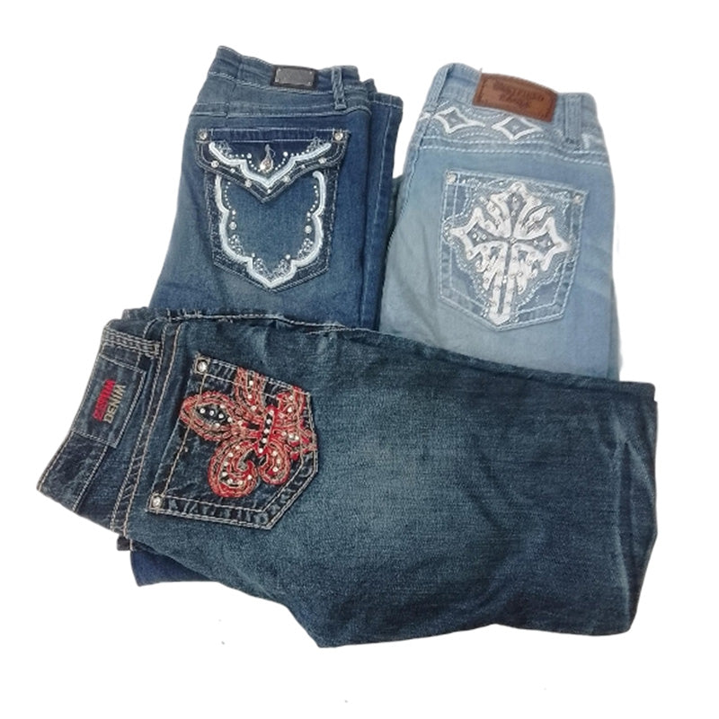 CR8350 Y2K Flare & Straight Jeans