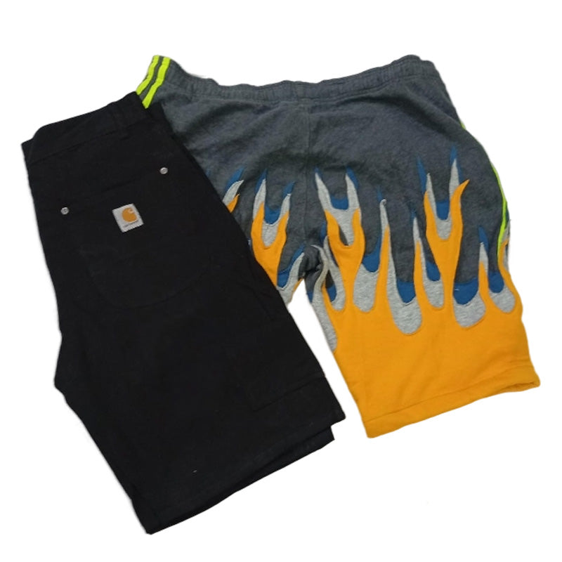 CR8547 UPCYCLED MIX STYLE BRANDED SHORTS