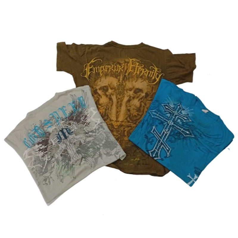 CR8281 Vintage Skull T-Shirts