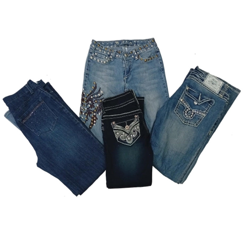 CR8390 Y2K FLARE JEANS