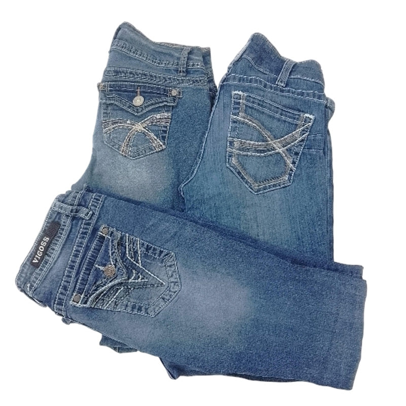 CR8349 Y2K Flare & Straight Jeans