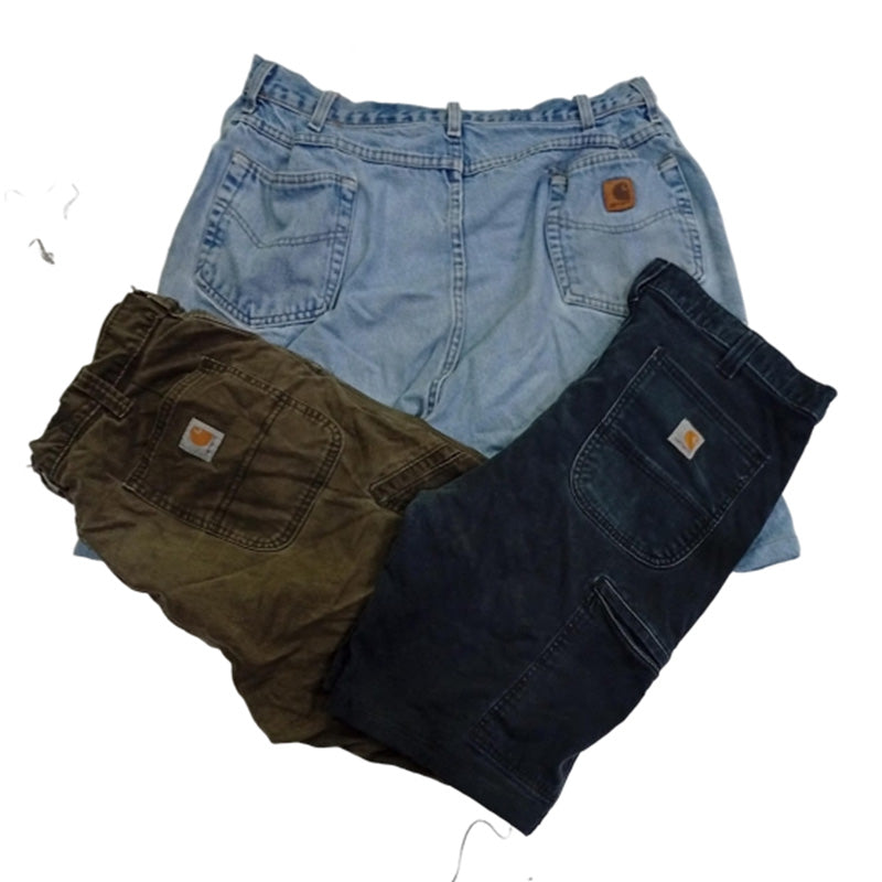 CR8535 UPCYCLED CARHARTT SHORTS