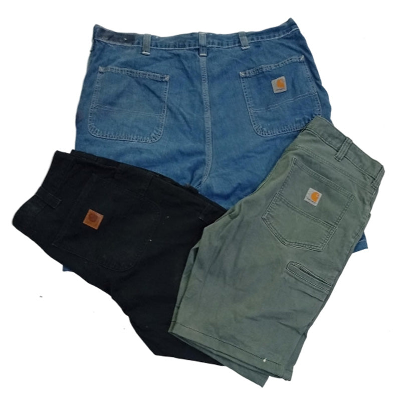 CR8524 UPCYCLED CARHARTT SHORTS