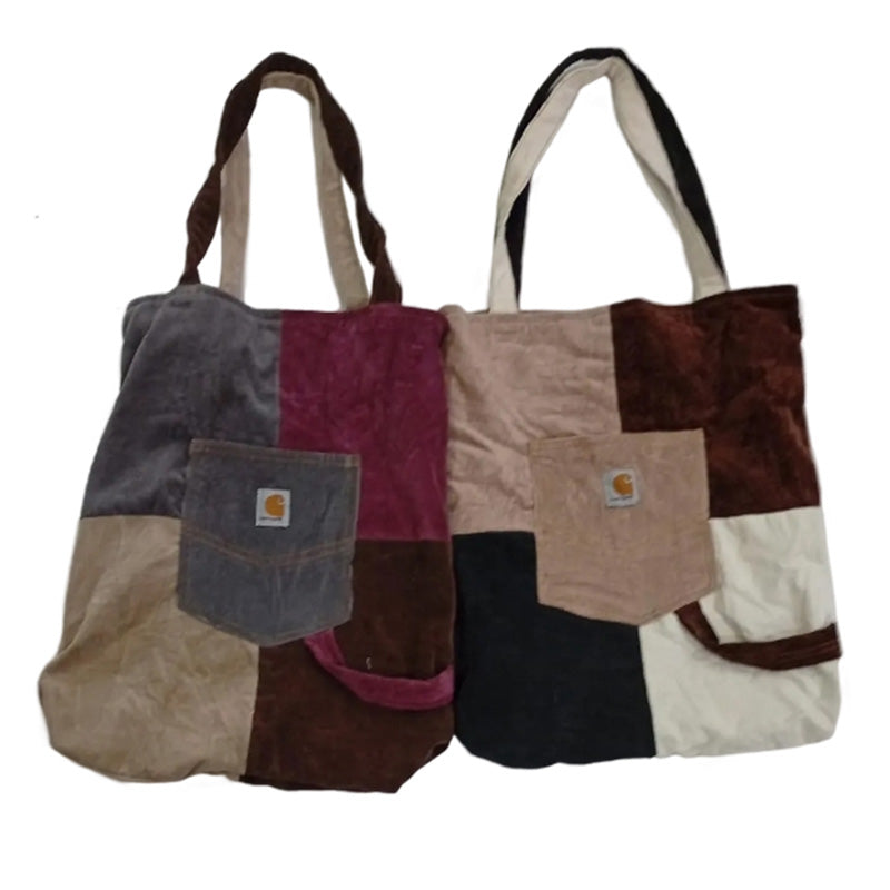 CR8497 UPCYCLED CORDUROY BAGS