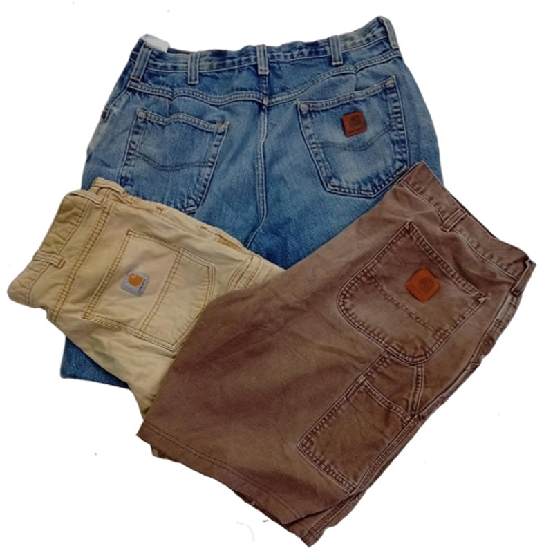 CR8536 UPCYCLED CARHARTT SHORTS